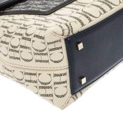 Carolina Herrera Multicolor Monogram Coated Canvas Top Handle Bag