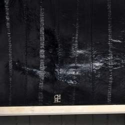 Pre Owned Carolina Herrera Black Leather Camelot Top Handle Bag