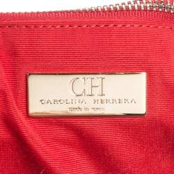 Pre Owned Carolina Herrera Black Quilted Leather Flap Chain Shoulder Bag