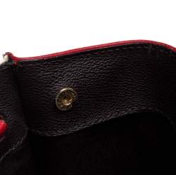 Pre Owned Carolina Herrera Multicolor Monogram Coated Canvas and Leather Front Pocket Tote