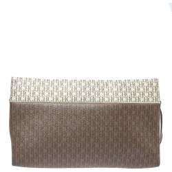 Pre Owned Carolina Herrera Signature Coated Canvas Inro Clutch