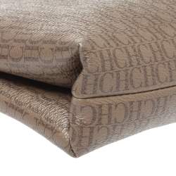 Pre Owned Carolina Herrera Signature Coated Canvas Inro Clutch