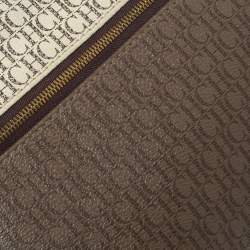 Pre Owned Carolina Herrera Signature Coated Canvas Inro Clutch