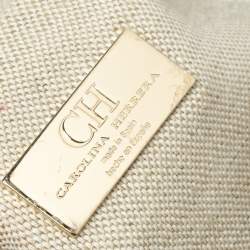 Pre Owned Carolina Herrera Signature Coated Canvas Inro Clutch