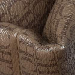 Pre Owned Carolina Herrera Signature Coated Canvas Inro Clutch