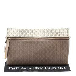 Pre Owned Carolina Herrera Signature Coated Canvas Inro Clutch