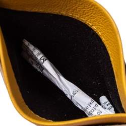 Pre Owned حافظة بطاقات كارولينا هيريرا جلد وكانفاس مقوى شهيرة ثلاثية اللون