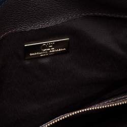 Pre Owned Carolina Herrera Tri Color Monogram Coated Canvas and Leather Crossbody Bag