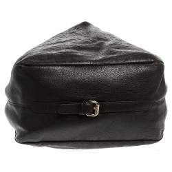 Pre Owned Carolina Herrera Brown Monogram Leather Tote