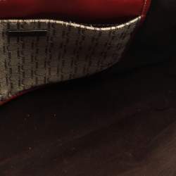 Pre Owned Carolina Herrera Multicolor Monogram Canvas and Leather Shopper Tote