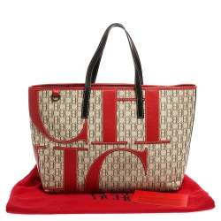 Pre Owned Carolina Herrera Multicolor Monogram Canvas and Leather Shopper Tote