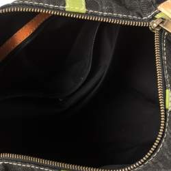 Pre Owned Carolina Herrera Multicolor Signature Canvas and Leather Andy Boston Bag