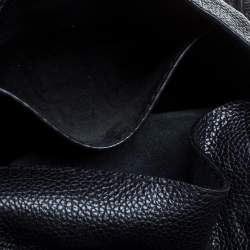 Pre Owned Carolina Herrera Black Leather Mini Minuetto Flap Bag