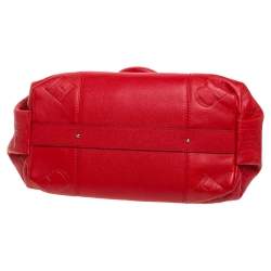 Pre Owned Carolina Herrera Red Leather Dahlia Satchel