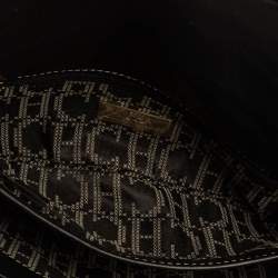 Pre Owned Carolina Herrera Black Quilted Leather Clutch