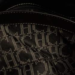 Pre Owned Carolina Herrera Black Quilted Leather Clutch