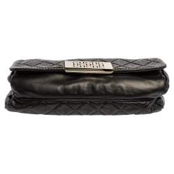 Pre Owned Carolina Herrera Black Quilted Leather Clutch