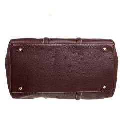 Pre Owned Carolina Herrera Brown Pebbled Leather Matteo Tote