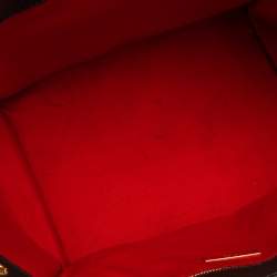 Pre Owned Carolina Herrera Brown Signature Coated Canvas Tote