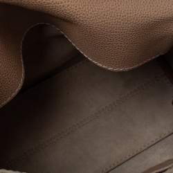Carolina Herrera Beige Leather Minueto Top Handle Bag