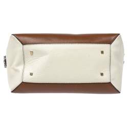 Pre Owned Carolina Herrera Multicolor Leather Zip Tote