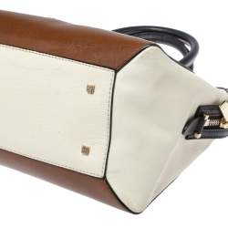 Pre Owned Carolina Herrera Multicolor Leather Zip Tote