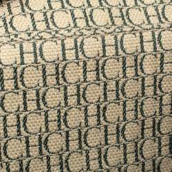 Pre Owned Carolina Herrera Brown Monogram Leather Large Andy Boston Bag