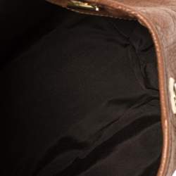 Pre Owned Carolina Herrera Embossed Leather Chain Hobo