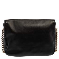 Pre Owned Carolina Herrera Black Leather New Baltazar Shoulder Bag