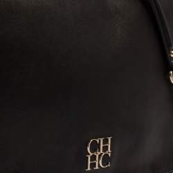Pre Owned Carolina Herrera Black Leather New Baltazar Shoulder Bag