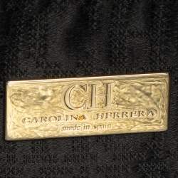 Pre Owned Carolina Herrera Black Leather New Baltazar Shoulder Bag