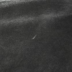 Pre Owned Carolina Herrera Dark Grey Quilted Leather Flap Chain Bag