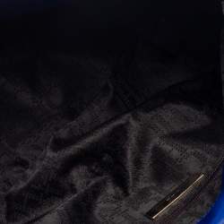 Pre Owned Carolina Herrera Blue Leather New Baltazar Flap Shoulder Bag