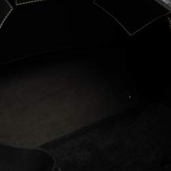 Pre Owned Carolina Herrera Black Monogram Embossed Leather Vendome Tote