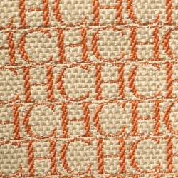 Pre Owned Carolina Herrera Green Monogram Leather large Andy Boston Bag