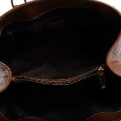 Pre Owned Carolina Herrera Brown Leather Matteo Tote