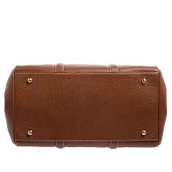 Pre Owned Carolina Herrera Brown Leather Matteo Tote