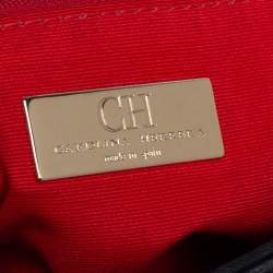 Pre Owned Carolina Herrera Black Quilted Leather Flap Chain Shoulder Bag