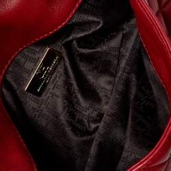 Pre Owned Carolina Herrera Red Quilted Leather Shoulder Bag
