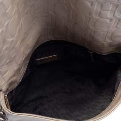 Pre Owned Carolina Herrera Beige Leather New Baltazar Flap Shoulder Bag