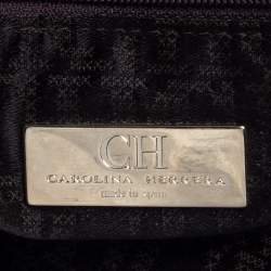 Pre Owned Carolina Herrera Beige Leather New Baltazar Flap Shoulder Bag