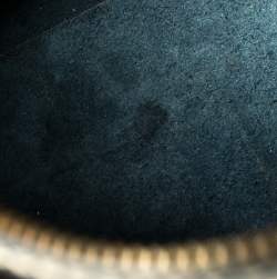 Pre Owned Carolina Herrera Navy Blue Monogram Leather Large Andy Boston Bag