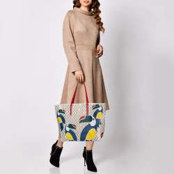 Pre Owned Carolina Herrera Multicolor Monogram Canvas Toucan Editors Tote