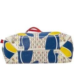 Pre Owned Carolina Herrera Multicolor Monogram Canvas Toucan Editors Tote