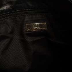 Pre Owned Carolina Herrera Monogram Embossed and Quilted Leather Tote