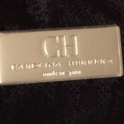 Pre Owned Carolina Herrera Brown Leather Chain Shoulder Bag