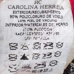 Pre Owned Carolina Herrera Dark Brown Monogram Coated Canvas and Leather Shopper Tote