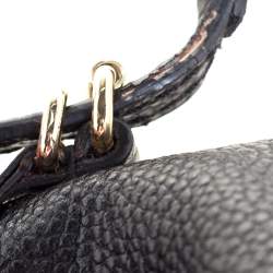 Pre Owned Carolina Herrera Black Leather Minuetto Top Handle Bag