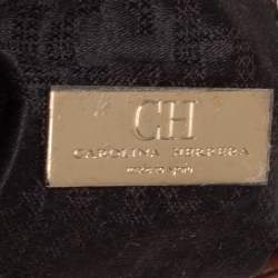 Pre Owned Carolina Herrera Brown Leather New Baltazar Flap Shoulder Bag