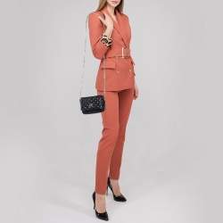 Pre Owned Carolina Herrera Quilted Leather Chain Crossbody Bag